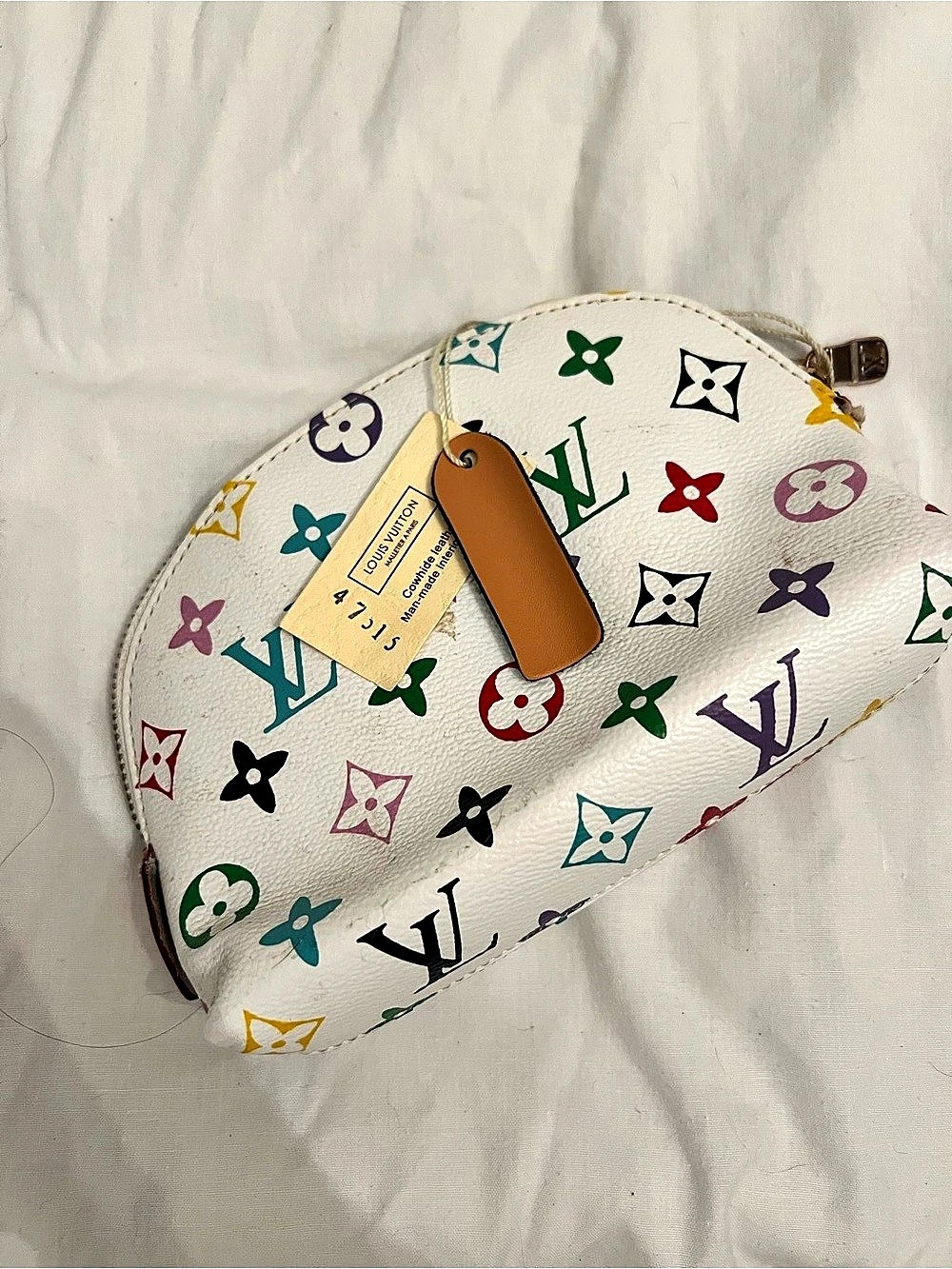 Louis Vuitton Pochette Cosmétique Multicolor Cosmetic Pouch usedWT